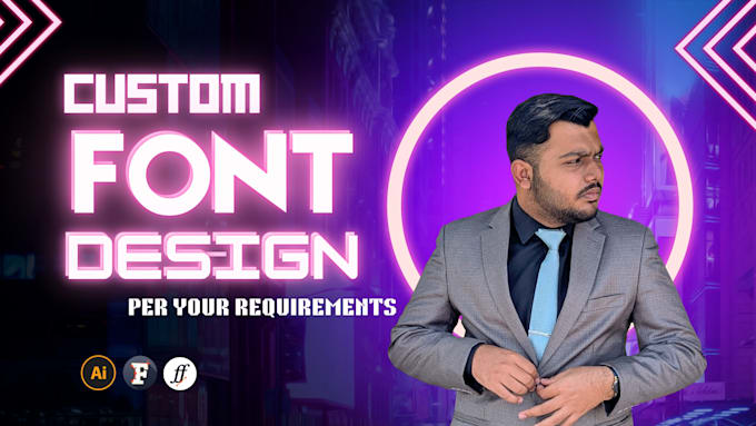 create custom typography font designs and ottf ttf files