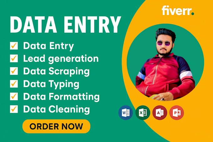 Do data entry, web scraping, excel, typing, copy paste work by Arbaz ...
