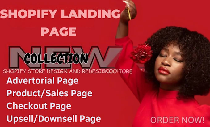 design converting shopify landing page and shopify store