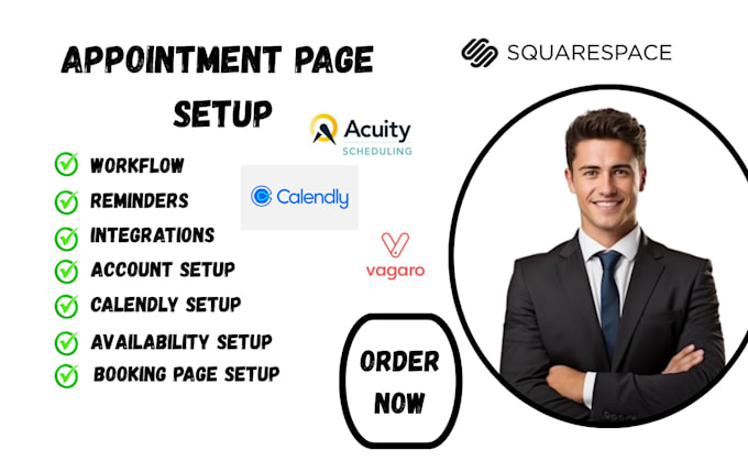booking page on calendly acuity scheduling square site simply book me