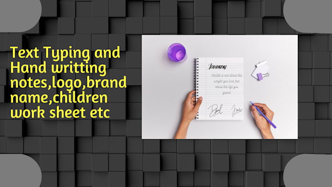 type data,transcript and handwriting note,logo,brand name