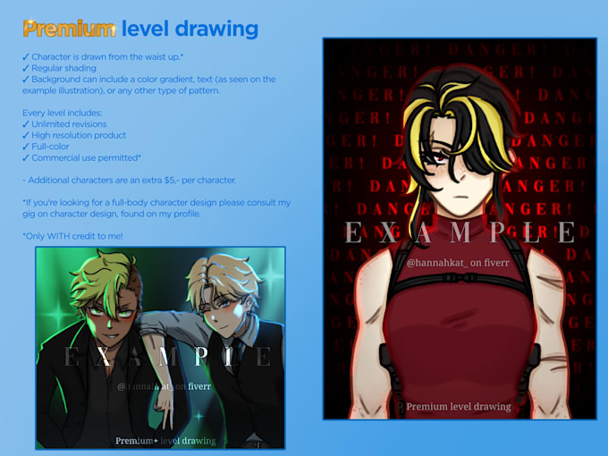 draw you a character illustration