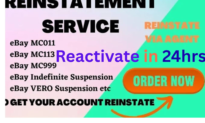 reactivate your amazon, ebay deactivated account due to identity verification
