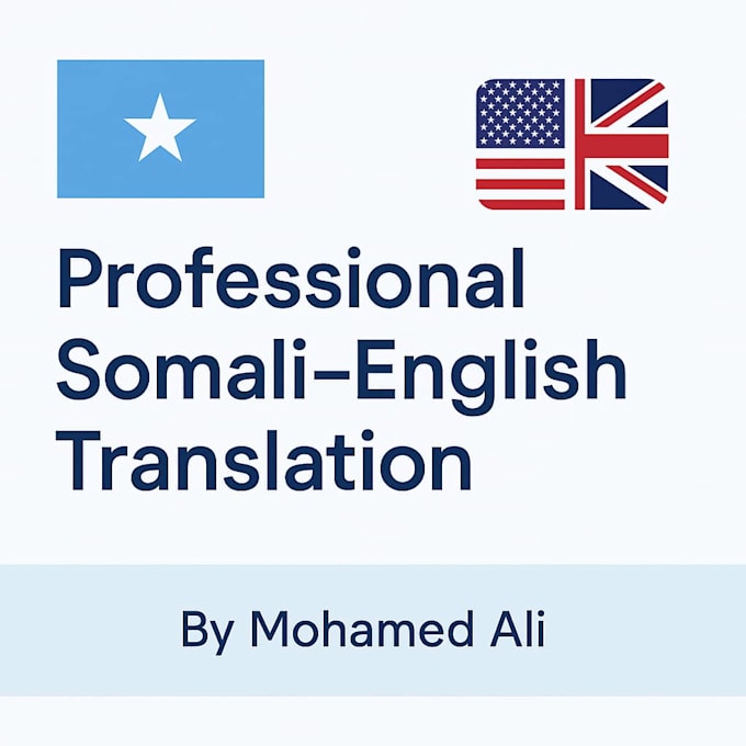 type and translate fast and accurate somali to english,