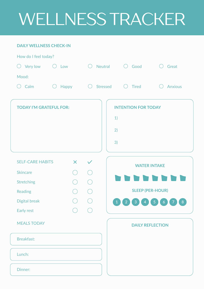 design a custom digital planner or todo list