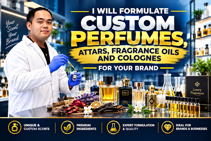 formulate custom perfumes, attars, fragrance oils and colognes for your brand