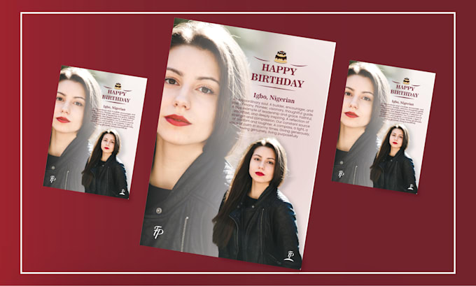 design modern and unique birthday flyer