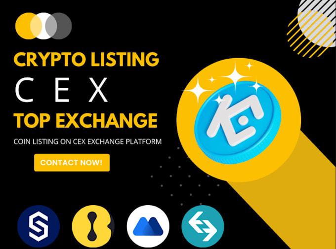 list coin or token on top crypto exchange cex dex coingecko