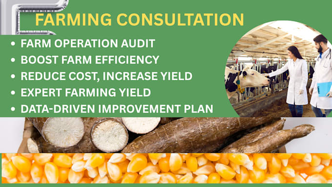 provide agriculture business consultancy farming tailored to your farm goal