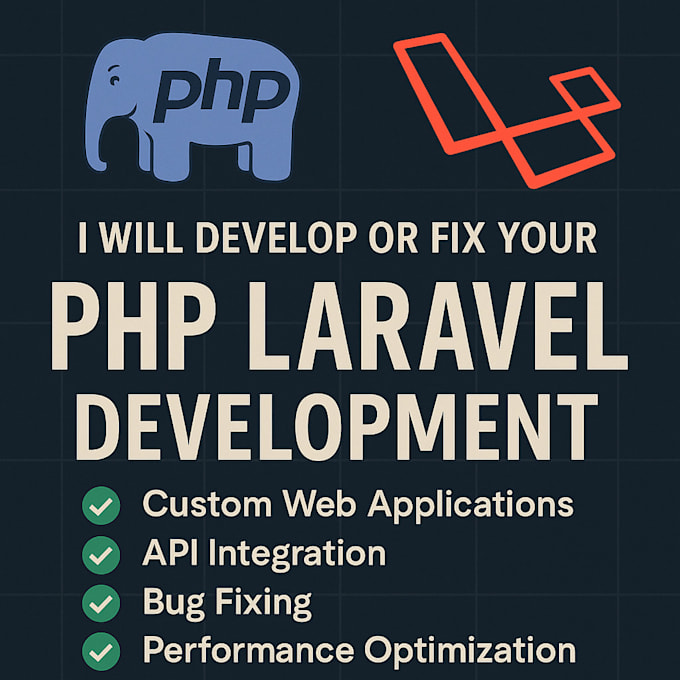 develop or fix your PHP laravel website professionally