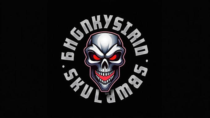 design skull mascot logo in high definition