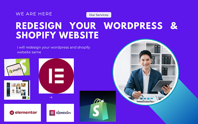 redesign shopify or wordpress website SEO and responsive