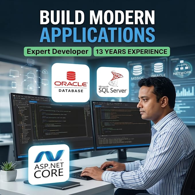 build enterprise asp dotnet core mvc web apps with oracle and mssql