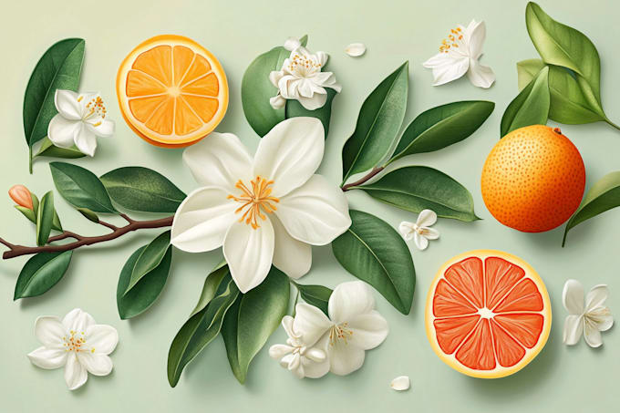 draw realistic plants, vegetables, fruits