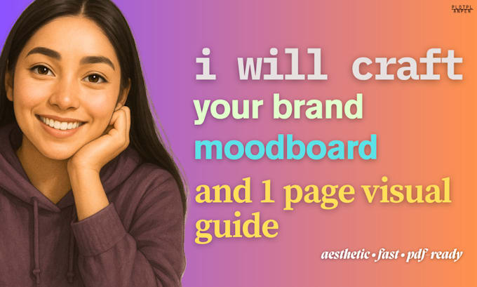create a unique, bespoke moodboard and 1 page visual guide