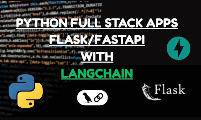Build ai agents and web apps using langchain, fastapi, python, flask ...