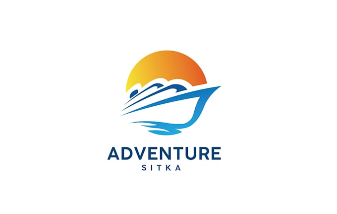 design a modern premium adventure travel logo