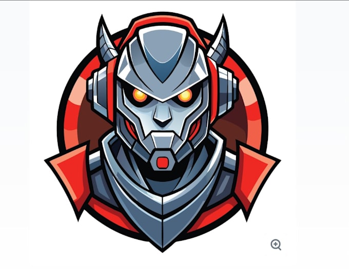 create robot logo in high definition