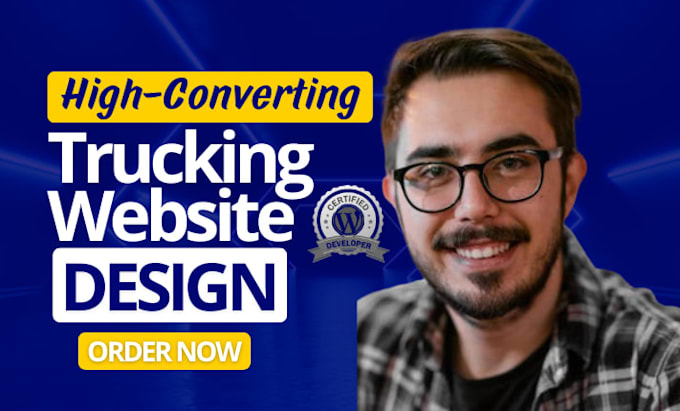 design a professional trucking website or fleet management website