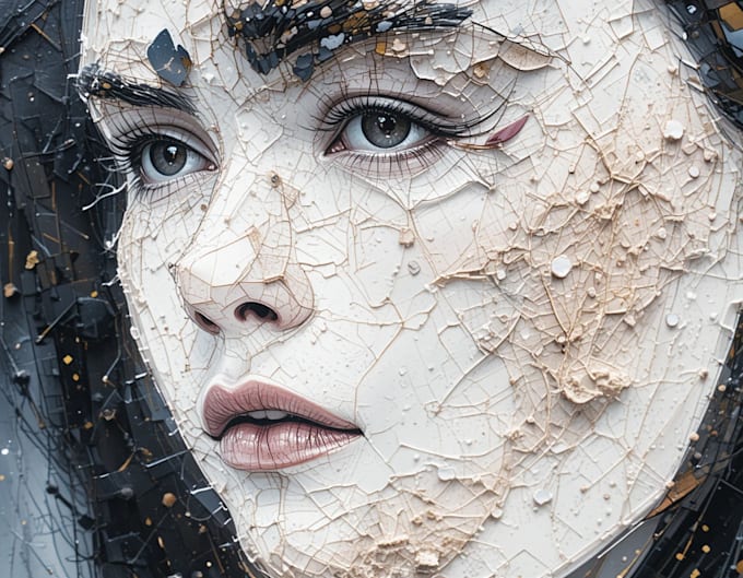 draw abstract portrait art