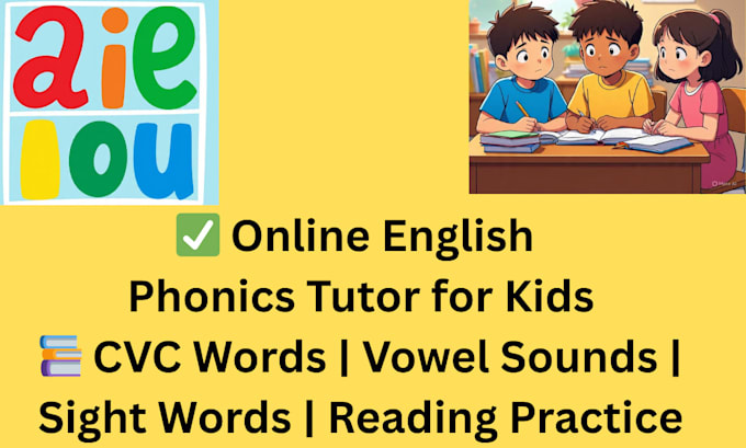 teach english, reading, and phonics to kids