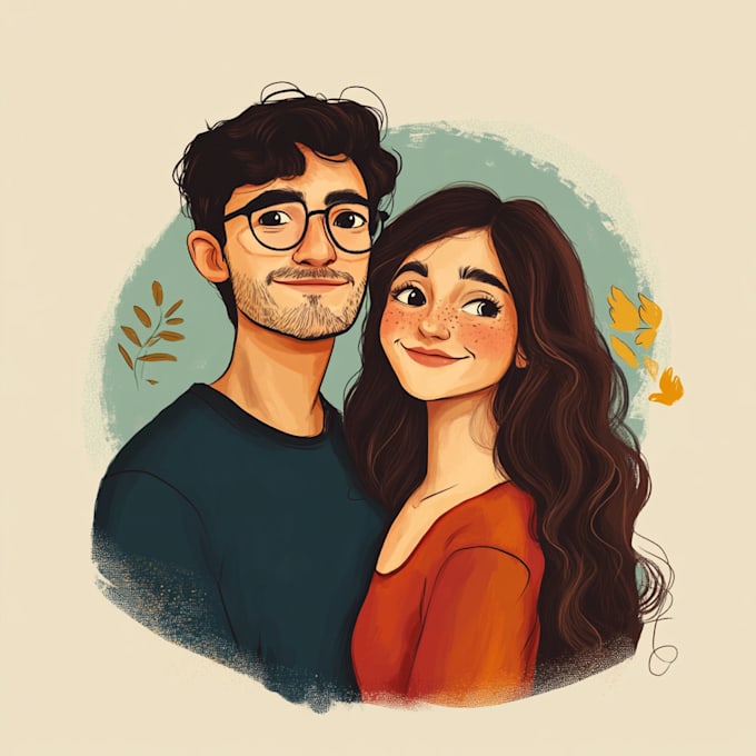 personalized couple portrait a gift to remember