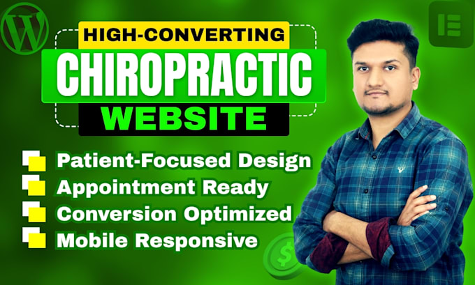 design premium chiropractic website with appointment booking and SEO