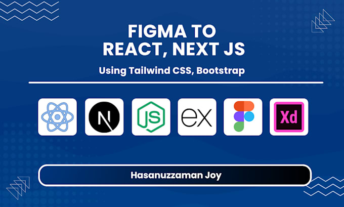 convert figma to react or next js website using tailwind CSS and animations