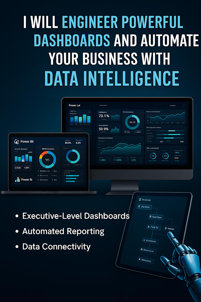 create interactive power bi dashboards and automate your data