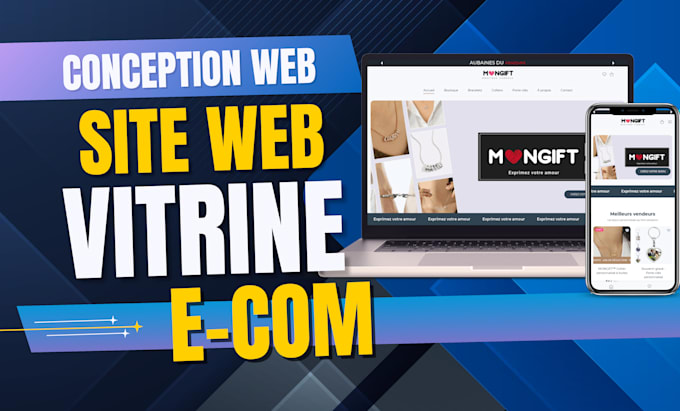 faire la conception de votre site web vitrine ou boutique en ligne