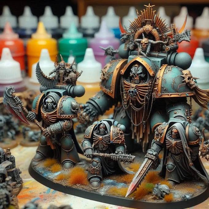 warhammer 40k table top miniature painter