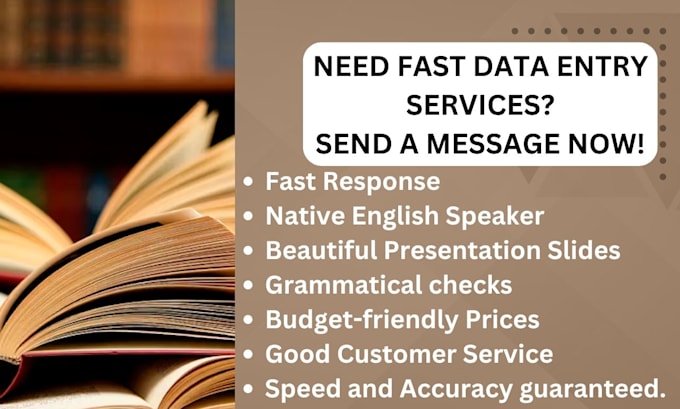 enter 100 rows of data in excel fast delivery