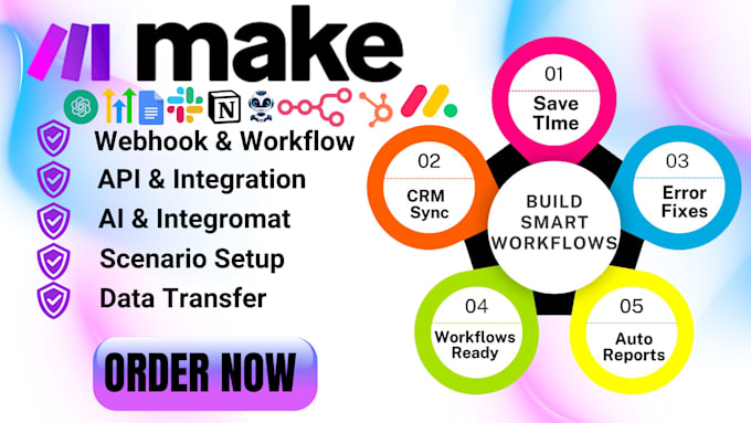 setup make com automations made com make integromat api and hubspot crm