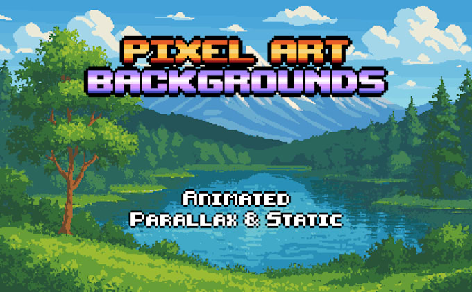 create detailed pixel art backgrounds and environments