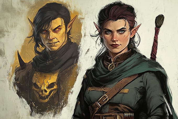 paint a realistic conceptual or fantasy digital portrait