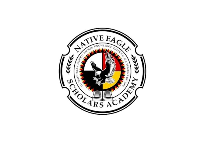 design looking home school academy logo