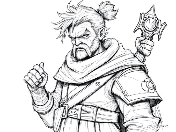 sketch character sheet for your oc
