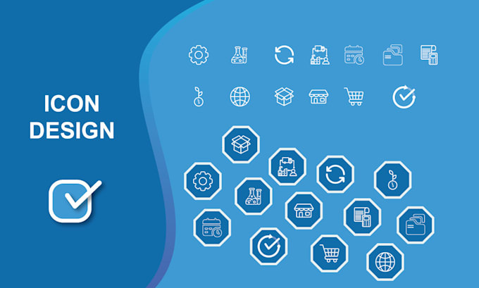 do custom icon design for your app, website or brand