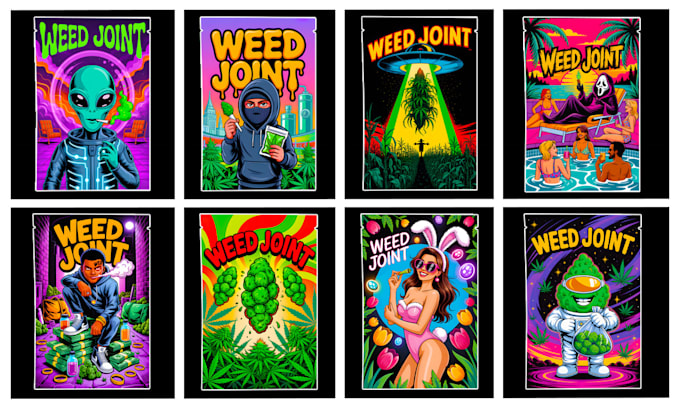 do mylar bag design for weed packaging