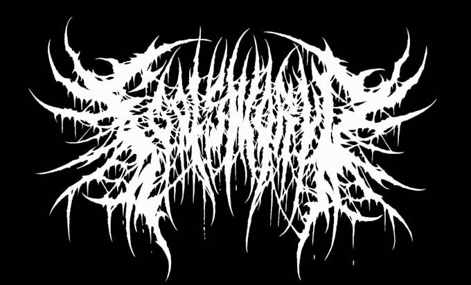 make a black metal and death metal logo