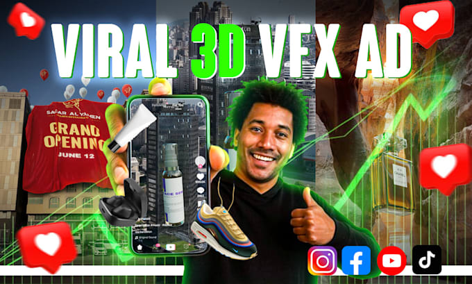 create viral 3d cgi vfx social media ads that explode your sales