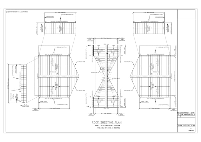 draw your roof plan and detailing