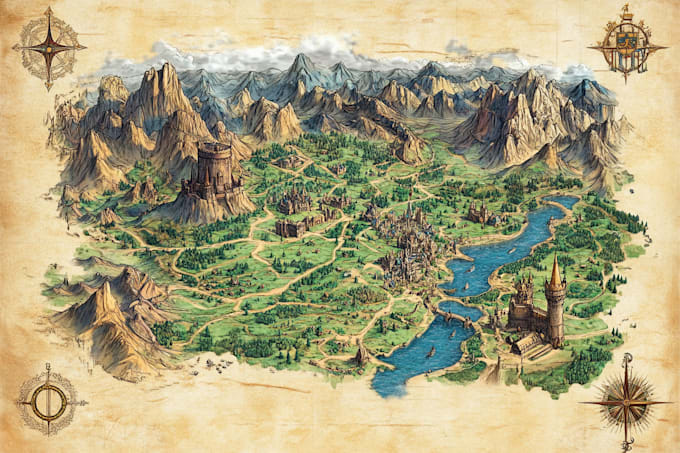 draw fantasy maps and city maps