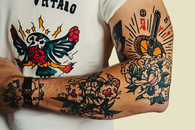 create old school or traditional tattoo design