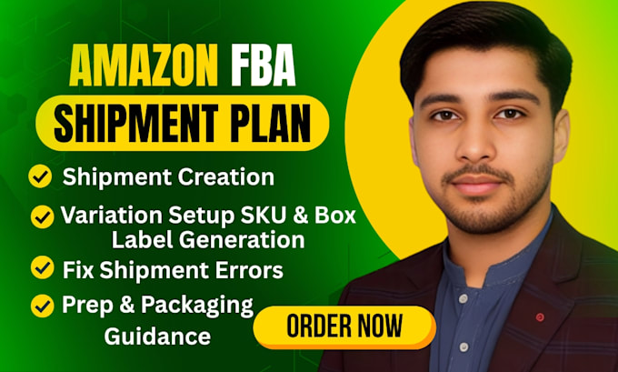 create amazon fba shipping or shipment plan for private label