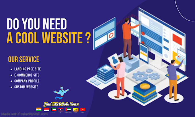 design a modern responsive website or mobile app UI UX
