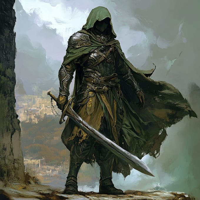 draw dnd character illustration
