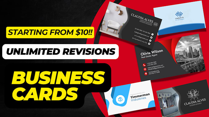 design creative, unique, and modern business cards