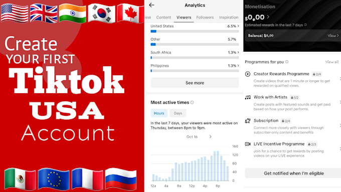 tikktok monetizable accounts creator