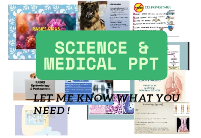 make presentation related to science and medical field